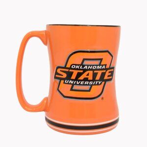 Oklahoma State Cowboys Mug 4.5in Orange Black 3D Raised Logo Coffee Cup